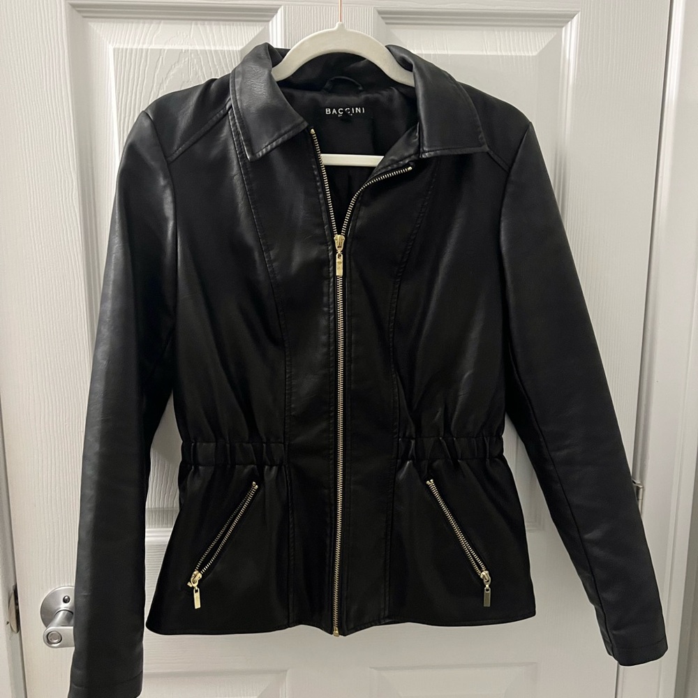 Faux leather jacket